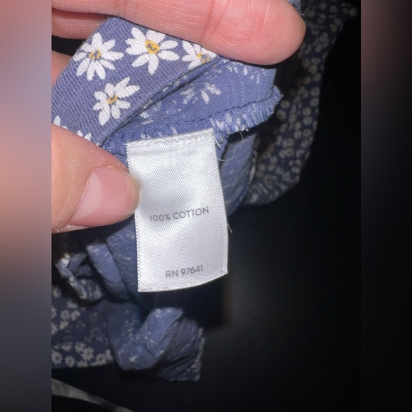 J. Jill Women’s Blue & White Daisy Floral Dress Sleeveless Pleated Size XS GUC - Picture 6 of 6